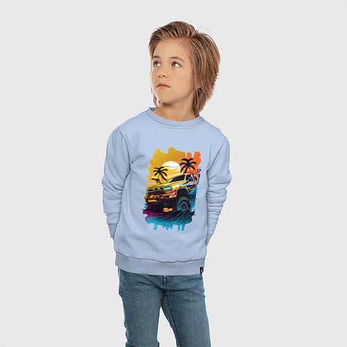 Детский свитшот Монстр трак / Мягкое небо – фото 4