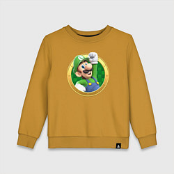 Детский свитшот Луиджи значок