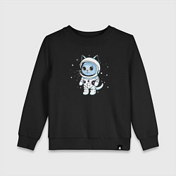 Детский свитшот Котик в космосе