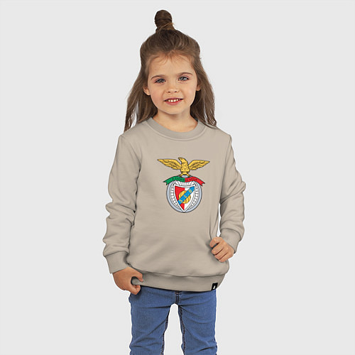 Детский свитшот Benfica club / Миндальный – фото 3