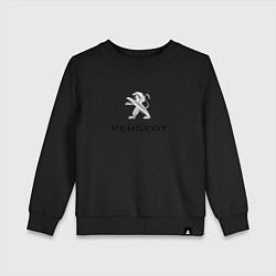 Свитшот хлопковый детский Peugeot sport auto, цвет: черный