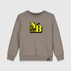 Свитшот хлопковый детский Young Boys sport fc, цвет: утренний латте