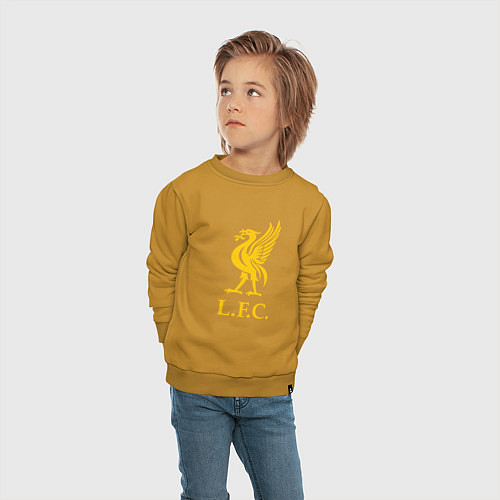 Детский свитшот Liverpool sport fc / Горчичный – фото 4