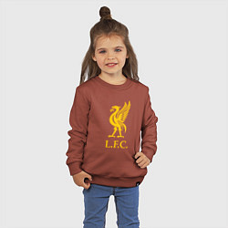 Свитшот хлопковый детский Liverpool sport fc, цвет: кирпичный — фото 2
