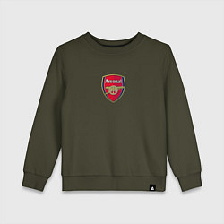 Свитшот хлопковый детский Arsenal fc sport club, цвет: хаки