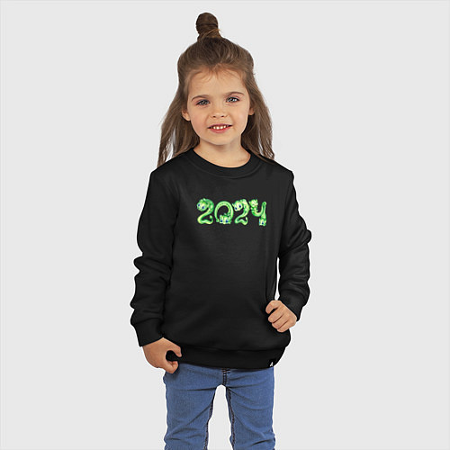 Детский свитшот 2024 год дракона / Черный – фото 3