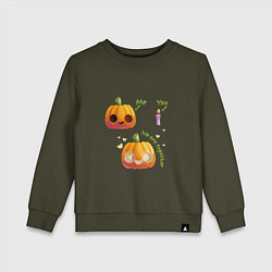 Детский свитшот Тыква и свечка