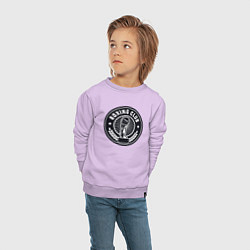 Свитшот хлопковый детский Клуб бокса, цвет: лаванда — фото 2