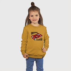 Свитшот хлопковый детский Винтажная коллекция, цвет: горчичный — фото 2