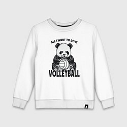 Детский свитшот Panda volleyball