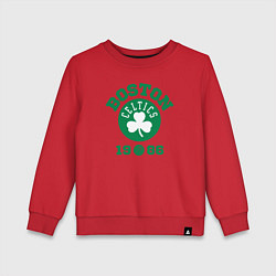 Свитшот хлопковый детский Boston Celtics 1986, цвет: красный