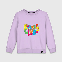 Детский свитшот NewJeans Bunnies Club colorful