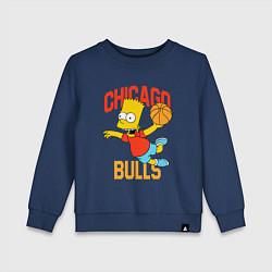 Детский свитшот Чикаго Буллз Барт Симпсон
