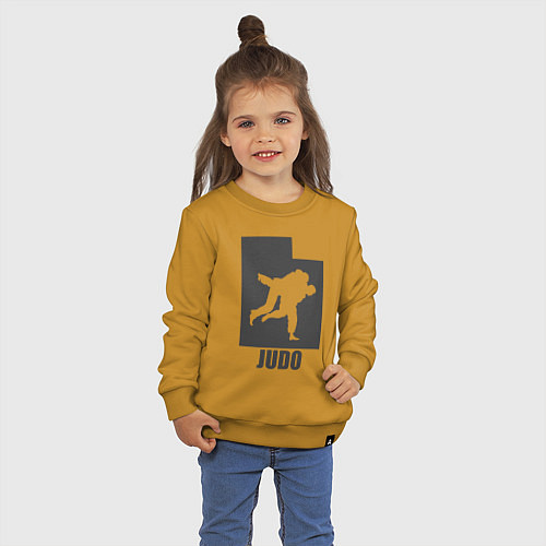 Детский свитшот Дзюдоисты / Горчичный – фото 3