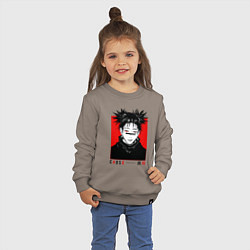 Свитшот хлопковый детский Чосо - Магическая битва, цвет: утренний латте — фото 2