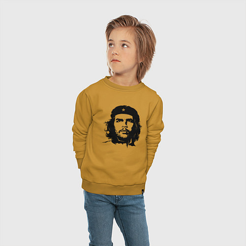 Детский свитшот Портрет Че Гевары / Горчичный – фото 4