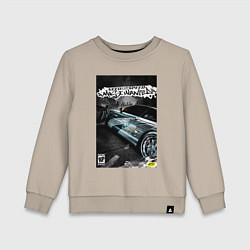 Свитшот хлопковый детский Most wanted - BMW, цвет: миндальный