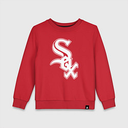 Свитшот хлопковый детский Chicago white sox - baseball, цвет: красный