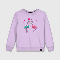 Детский свитшот Flamingo love