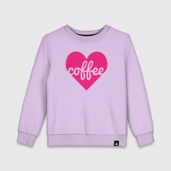 Свитшот хлопковый детский Pink coffee, цвет: лаванда