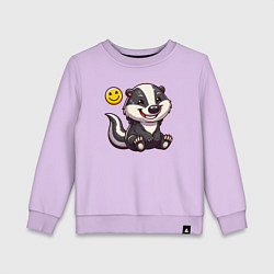 Детский свитшот Смеющийся барсук