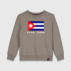 Детский свитшот Free Cuba