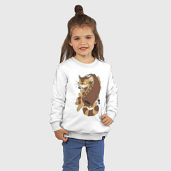 Свитшот хлопковый детский Котобус - catbus, цвет: белый — фото 2