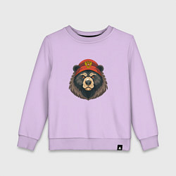Детский свитшот Русский медведь в шапке с гербом