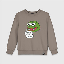 Детский свитшот Pepe feels good man