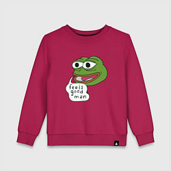 Детский свитшот Pepe feels good man