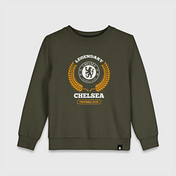 Детский свитшот Лого Chelsea и надпись legendary football club
