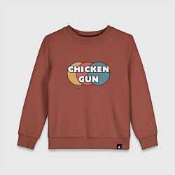 Детский свитшот Chicken gun круги