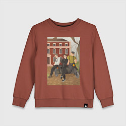 Детский свитшот Красные кирпичи