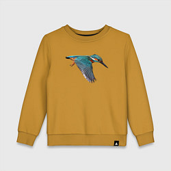 Детский свитшот Зимородок летит