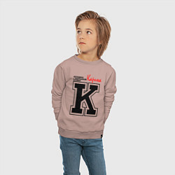 Свитшот хлопковый детский Карина - человек с большой буквы, цвет: пыльно-розовый — фото 2