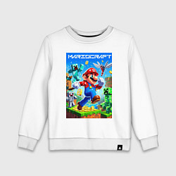 Детский свитшот Mario in Minecraft - ai art collaboration