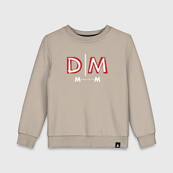 Свитшот хлопковый детский Depeche Mode - Memento Mori logo new, цвет: миндальный