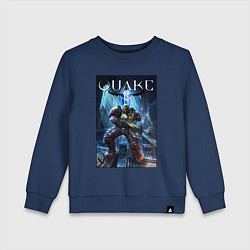 Свитшот хлопковый детский Quake arena - Ranger, цвет: тёмно-синий