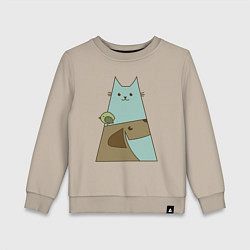 Детский свитшот Собачка птичка кошечка
