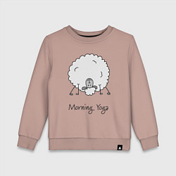 Детский свитшот Утро и йога