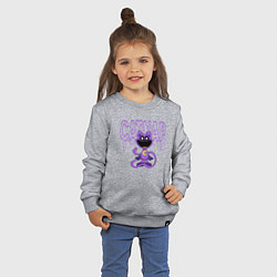 Свитшот хлопковый детский Кэтнап из Poppy Playtime, цвет: меланж — фото 2