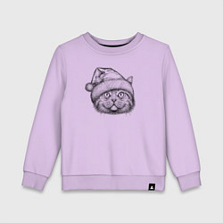 Детский свитшот Кот новогодний