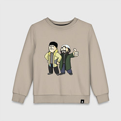 Свитшот хлопковый детский Vault Jay and silent Bob, цвет: миндальный