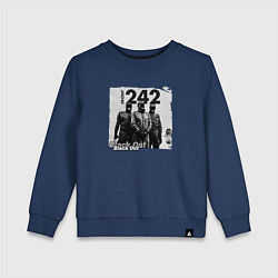 Свитшот хлопковый детский Front-242 - A band on tour, цвет: тёмно-синий