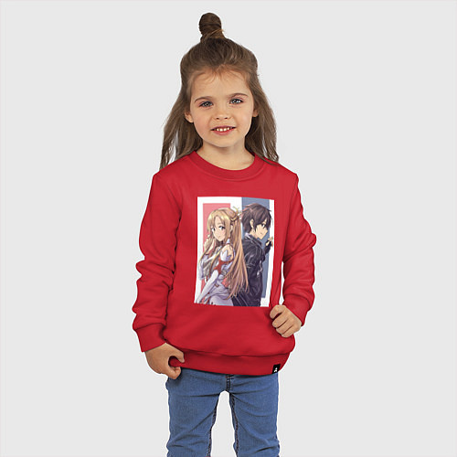 Детский свитшот Мастера Меча Онлайн Асуна / Красный – фото 3