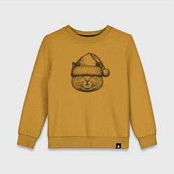 Детский свитшот Кот Дед Мороз