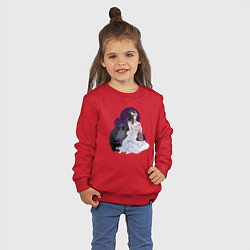 Свитшот хлопковый детский Повелитель Альбедо, цвет: красный — фото 2