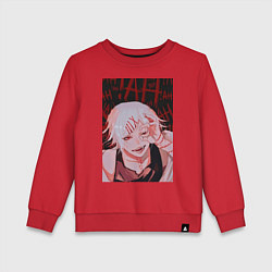 Свитшот хлопковый детский Джузо Сузуя следователь, цвет: красный