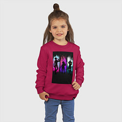 Свитшот хлопковый детский Семь смертных грехов Кинг, цвет: маджента — фото 2