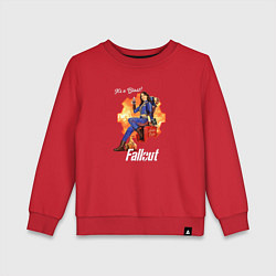 Свитшот хлопковый детский Nuka Cola and Lucy MacLean Fallout, цвет: красный